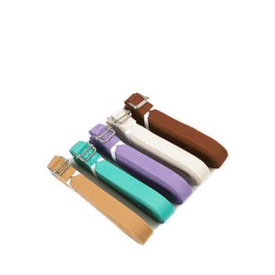 China Latex Elastic Stretch Band Carry Cotton Resistance Belt Exercise Yoga Strap 3E006 for sale