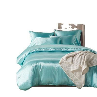 China Full Cotton Jacquard Satin Sheet Sets Duvet Cover 4pc Set for sale