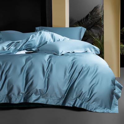 Cina Ultra Soft Lightweight Summer Dark Grey Nantong Microfiber King Bed Sheet Home Set in vendita