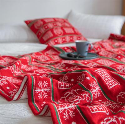 China Factory Directly Merry Christmas Style Printed Soft Warm Throw Blanket for sale