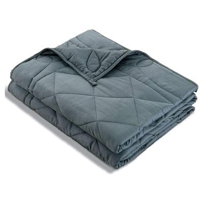 China Washable Cotton Customized Weighted Blanket for adult Heavy Blanket with Premium Glass Beads for sale