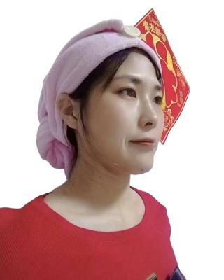 China Cheap Viable Microfiber Cotton Hair Drying Head Cover After Shower Drying Bundle Head Cover for sale