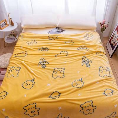 China Anti-Static Cute Mink Blankets Case Cartoon Soft Comfortable High Quality Customized Your Printing Blankets for sale