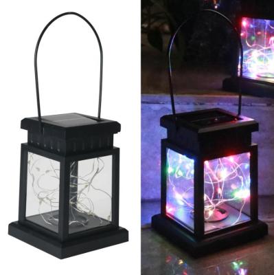 China Waterproof Hanging Lanterns for Garden Yard Window Outside Decoration String Light Waterproof Warm White Solar Lamp for sale