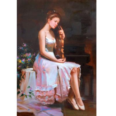 China Customization Modern Canvas Portrait Lady Artwork Wholesale Wall Art Nude Paintings for sale