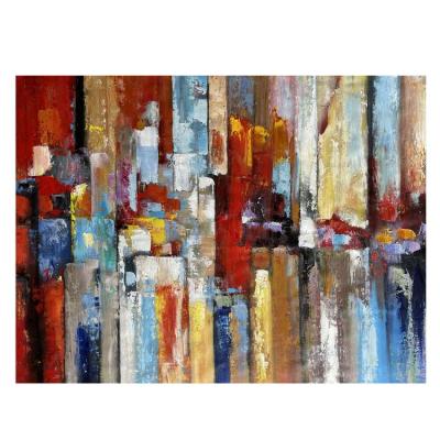 China Modern Thick Textured Modern Abstract Art Hotel Artwork Canvas Paintings For Wall for sale