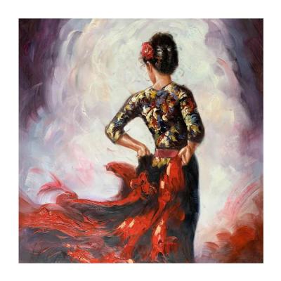 China Modern Artwork Modern Home Hotel Black African Woman Decorative Oil Painting for sale