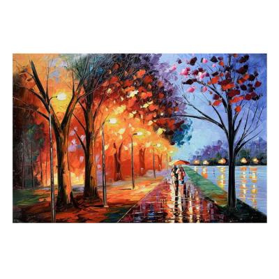 China Wholesale Price Traditional Home Decorative Landscape Beautiful Deep Textured Handmade Knife Oil Painting for sale