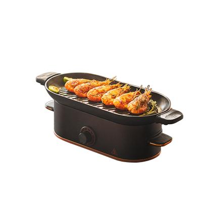 China Easily Cleaned Smokeless Indoor Tabletop Electric Grill Pan Easily Cleaned Electric BBQ Grill Pan for sale