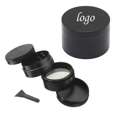 China Wholesale Free Sample Zinc Alloy Custom Logo High Quality Strong Magnetic Lid Herb Grinder Accessories for sale