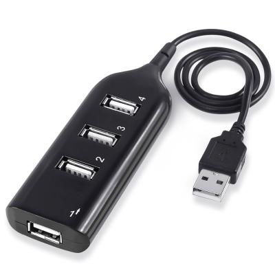 China Plug and Play Multi Port USB 4 Port HUB 2.0 HUB 2.0 Hub Multi Plug-and-Play Left Splitter High Speed ​​USB Hub Adapter for PC Notebook Laptop Accessories for sale