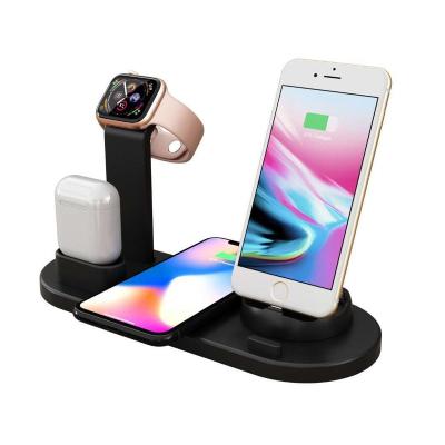 China Tablet Qi Wireless Charger Stand for Iphone 11 pro X XS max XR 8 plus Fast Charging Dock Station for Apple Watch 4 3 2 1 Airpods for sale