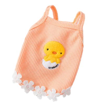 China Summer Designer Dog Clothes Cute Sling Pet Vest Sustainable Cooling Outdoor Pet Walking Clothes for sale