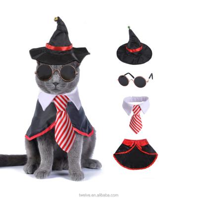 China Viable Christmas Set Funny Plush Dog Hats Halloween Costume For Dog Party Christmas Dog Bow Ties for sale