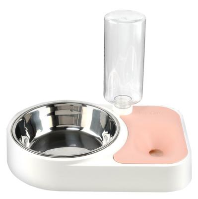 China Sustainable Pet Water Bowl Dispenser Non Slip Bottom Automatic Pet Feeder Drinking Dog Food Dog Feeder for sale