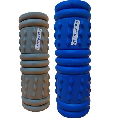 China Durable EVA High Density Muscle Soft Back Massager Foam Roller 12inch High Density Fitness Muscle Roller for sale