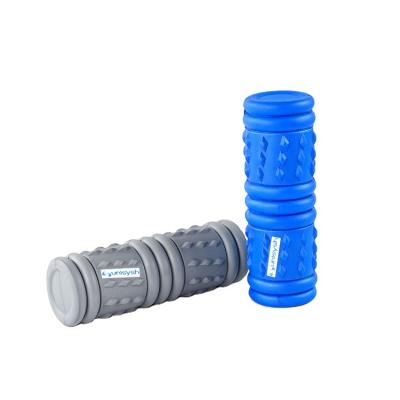 China Professional High Density Roller Maker High Density Muscle Material 12 Inches Relieve Muscle Core Blue Solid EVA Yoga Foam Roller for sale