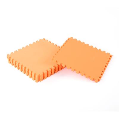 China With 12mm Extra Thick Soft Orange Private Label Anti Slip Eva Biodegradable Foam Tiles Mat for sale