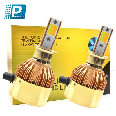 China New Style High Lumen 7600lm C6 LED Headlight H1 H7 9005 9006 H11 LED Headlight Bulb For A5 Auto Lighting System for sale