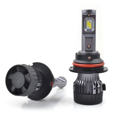 China 2022 newest mini universal car headlight 9007 aluminum auto headlight 9006 9005 H1 H3 H4 H7 led headlights 8000lm car led light lamp for sale