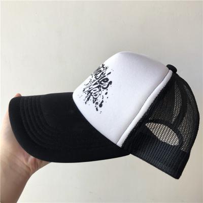 China 2020 Adults Children 5 Panel Embroidery Print Face Baseball Foam And Mesh Trucker Hat JOINT Custom Cap for sale