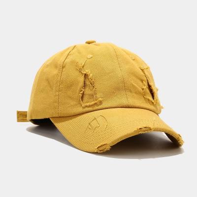 China COMMON To Customize Washed Cotton Baseball Cap Dad Hat Distressed Dad Hat for sale