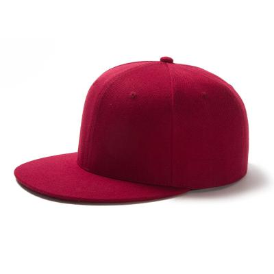 China 2020 Cheap Simple High Quality Plain White Red Acrylic Bill Snapback Flat Caps COMMON for sale