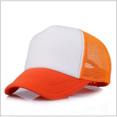 China JOINT Promotional Custom Logo 5 Panel Rope Shorts Bill Foam Simple Mesh Hat Mesh Hat for sale