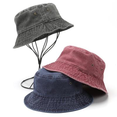 China Custom Picture Dye Tie Dye Bucket Hat Antique Washed Bucket Hat for sale