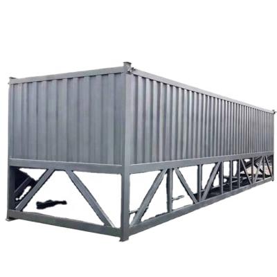 China Building Material Stores Stackable Horizontal Portable Cement Silo 100 50 Ton For Sale for sale