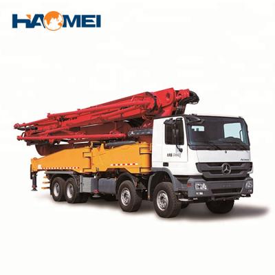 China Construction worksÂ   24-52m new not old concrete pump truck with pictures and working video for sale