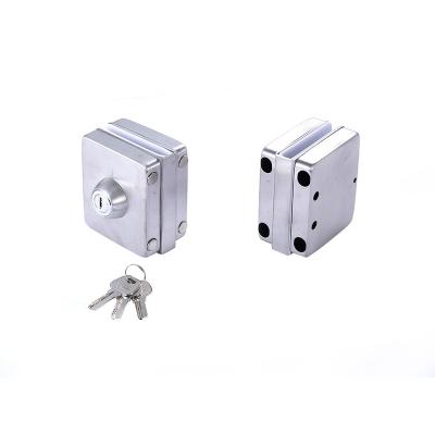 China Safe Professional Manufacturer Commercial Glass To Glass Door Lock With Keys For Swing Glass Door for sale