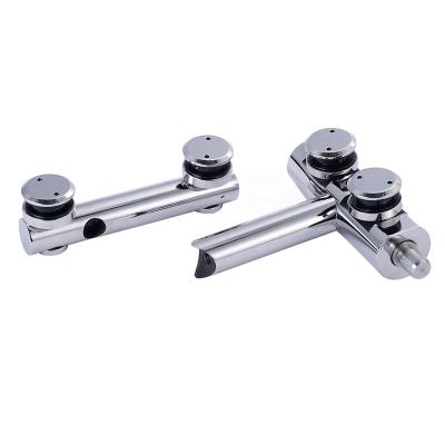 China Modern Glass Fittings Hardware Stainless Steel Glass Shelf Connectors 8-12 Mm Thick Glass for sale