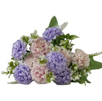 China High Quality Home Artificial Flowers One Stem Hydrangea For Home Wedding Decoration for sale