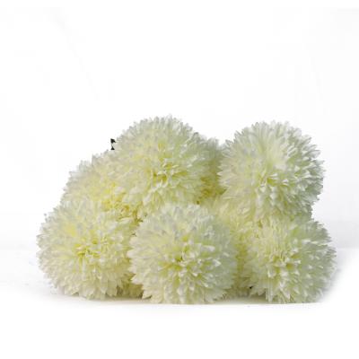 China Small Artificial Silk Ball Chrysanthemum Home Craft Mixed Flower Heads For Wall Decoration for sale