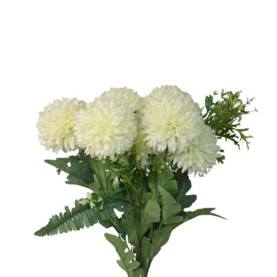 China Artificial Real Touch Chrysanthemum Velvet Rose Flower High Quality Home Silk Ball Flowers For Wedding Decoration for sale