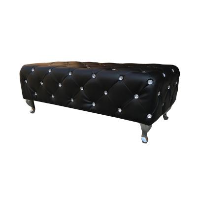 China Other Cheap Price Upholstered Stool Stool With Button Crystal , Fancy Stool Stool for sale