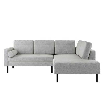 China Other Sarna 3 seater fabric corner sofa set with chaise lounge for sale