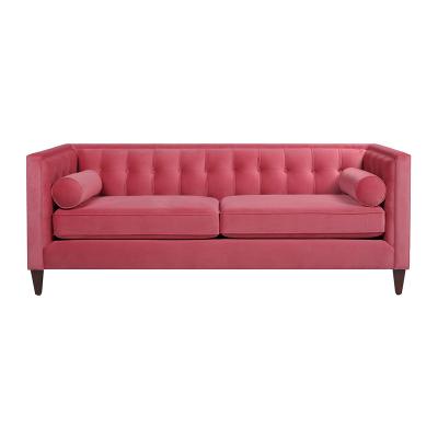 China Other Newest Style Modern Pink Sofa For Living Room Pink Sofa Cover 3 Seats for sale