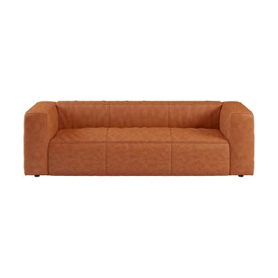 China Other Modern Design 3 Seater Sofa , Cheap Price Mocha Leather Aviator Sofa for sale