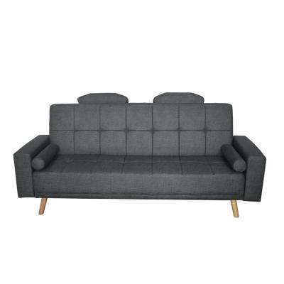 China Simple Fabric Sofa Bed Modern Foldable Gray Sofa Bed Factory Wholesale Foldable Design Living Room for sale