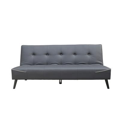 China New Design Black Sofa Bed Cheap Price Modern Leather Foldable Living Room Folding Sofa Bed for sale