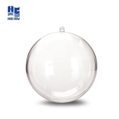 China Plastic PS Clear Ornament Ball Christmas Baubles For Christmas Decoration for sale