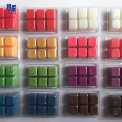 China Toy Custom Clear Plastic Scented Wax Melts Clamshell Packaging Candle Boxes for sale