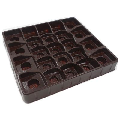 China Environmental Custom Size Blister Chocolate Plastic Packaging Tray Plastic Truffle Trays for sale