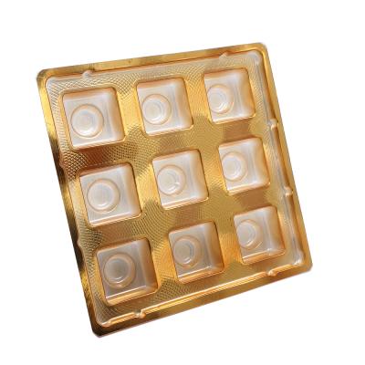 China Recyclable Custom Mooncake Plastic Food Packaging Containers Blister Tray for sale