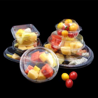 China Disposable Custom Size Blister Food Fruit Salad Disposable Container for sale