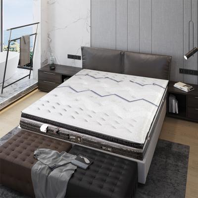 China Sleep Well King Queen Size Foldable Hybrid Mattresses Pocket Spring Gel Memory Foam Mattress In Box for sale