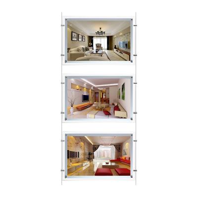 China Adertising Display Poster Visual Selling Acrylic Frame Advertising Real Estate for sale