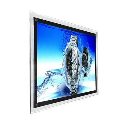 China Adertising Show 24x36 Inch Crystal Poster Frame Light Box Backlit Led Sign For Photo Frame Wall Mounted Advertising Display for sale